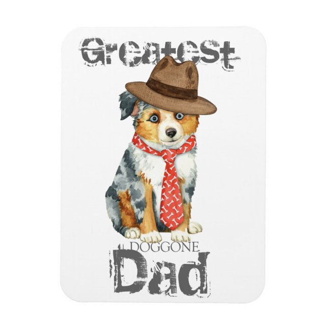 Imán Mini American Shepherd Dad (Vertical)