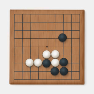 Imán Miniatura 9x9 Placa de Gob con piedras