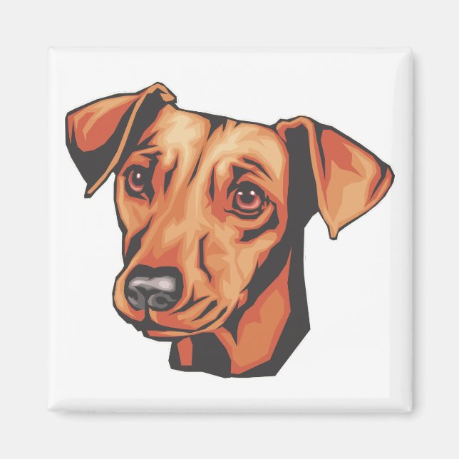 Imán Miniatura de Pinscher (Frente)