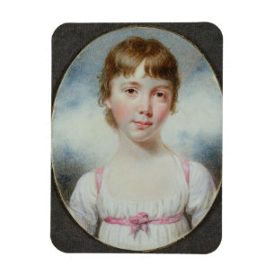 Imán Miniatura de una chica joven