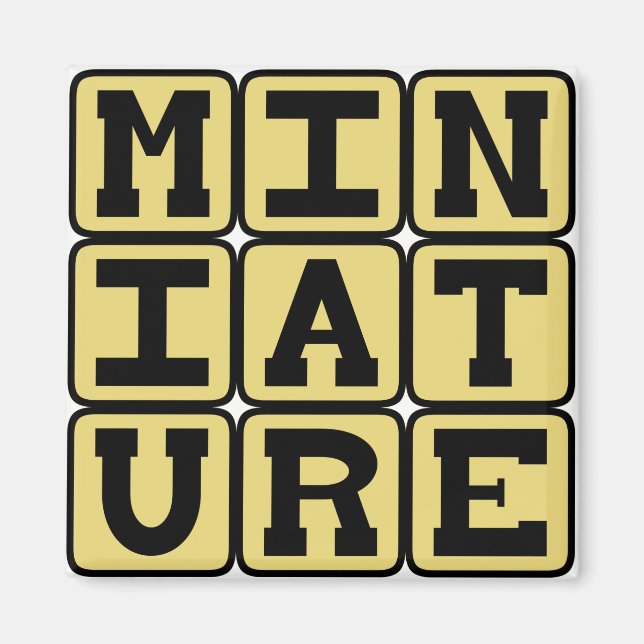 Imán Miniatura, pequeño coleccionable (Frente)