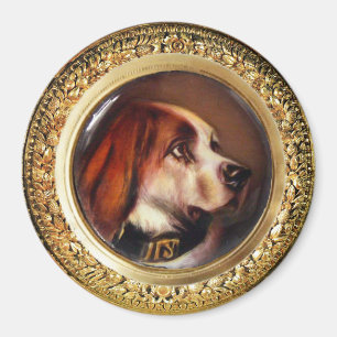 Imán MINIATURA PERRO RETRATA BLOdhound