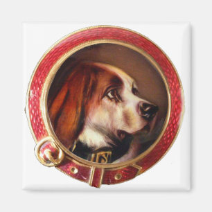 Imán MINIATURA PERRO RETRATA BLOdhound