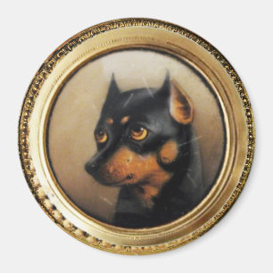 IMÁN MINIATURA RETRATOS DE PERRO PINCHAJE