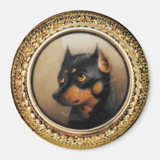 IMÁN MINIATURA RETRATOS DE PERRO PINCHAJE (Frente)