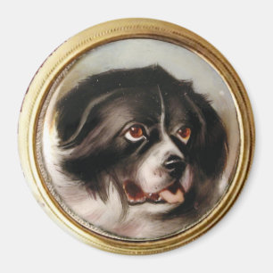 Imán MINIATURA RETRATOS DE PERROS EN Terranova