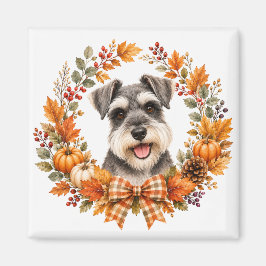 Imán Miniature Schnauzer Otoño