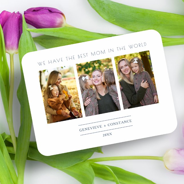 Imán Minimal Mom 3 Photos College Keepsake (Subido por el creador)