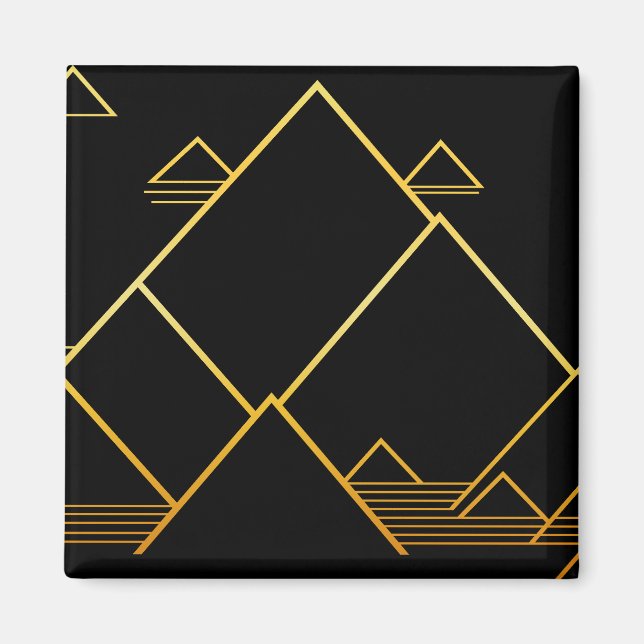 Imán Minimalismo de pico de montaña (Frente)