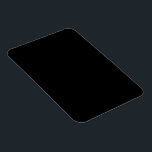 Imán Minimalist Black Cat Silhouette<br><div class="desc">Stylish black cat silhouette in minimalist style – perfect for Halloween, pet lovers, and chic everyday gifts. Add a touch of mysterious charm and feline elegance to your lifestyle with this minimalist black cat silhouette design. Featuring a sleek and sophisticated illustration of a black cat in profile, this versatile artwork...</div>