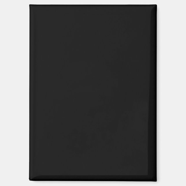 Imán Minimalist Black Cat Silhouette  (Anverso)