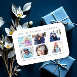 Imán Minimalist Cute 6 Multi Photos Collage Keepsake<br><div class="desc">Minimalist Cute 6 Photos Collage Keepsake for Family: Mom, Nanna, dad... Magnet. Celebrate the most special moments with this charming minimalist magnet featuring a 6-photo collage, designed to preserve unique and meaningful memories. Perfect for decorating the fridge or any metallic surface, this design combines simplicity and style, making it an...</div>