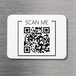 Imán Minimalist QR Code Scan Me Business