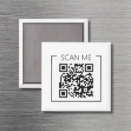 Imán Minimalist QR Code Scan Me Business