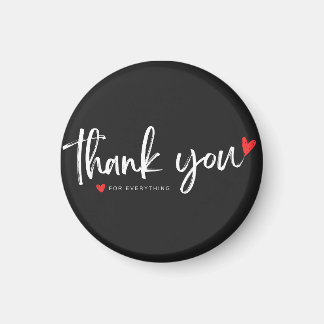 Imán Minimalist Thank You Heart Magnet