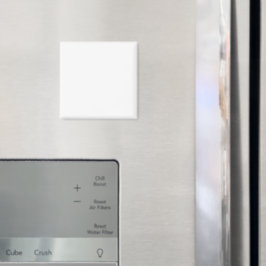 Imán Minimalist white solid plain simple modern elegant