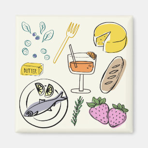 Imán Minimalista Foodie