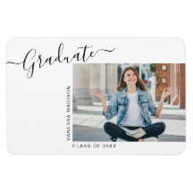 Minimalista moderno 1 Invitación de foto de grado