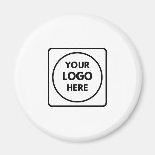 Imán Minimalista Moderno Marca de Logotipo Empresaria