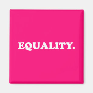 Imán Minimalista tipografía moderna rosa caliente de la