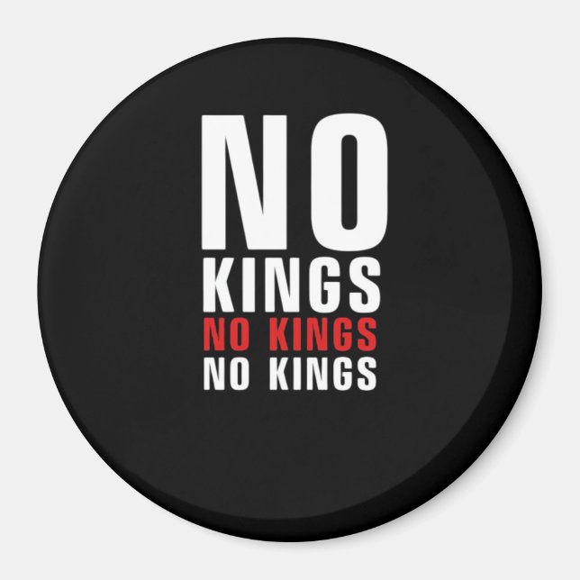 Imán Minimalistic Design No Kings Rebellious No Kings G (Frente)