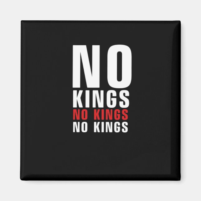 Imán Minimalistic Design No Kings Rebellious No Kings G (Frente)
