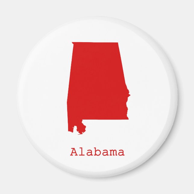 Imán Mínimo Alabama Estados Unidos (Frente)