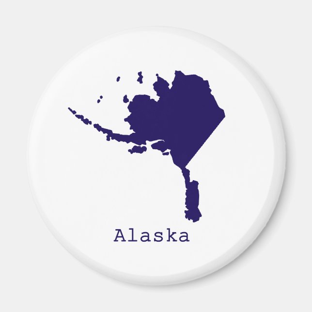 Imán Mínimo Alaska Estados Unidos (Frente)