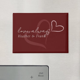 Imán Mínimo Chic Romántico Moderno Día de San Valentín
