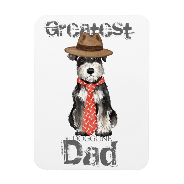 Imán Ministra Schnauzer Dad (Vertical)