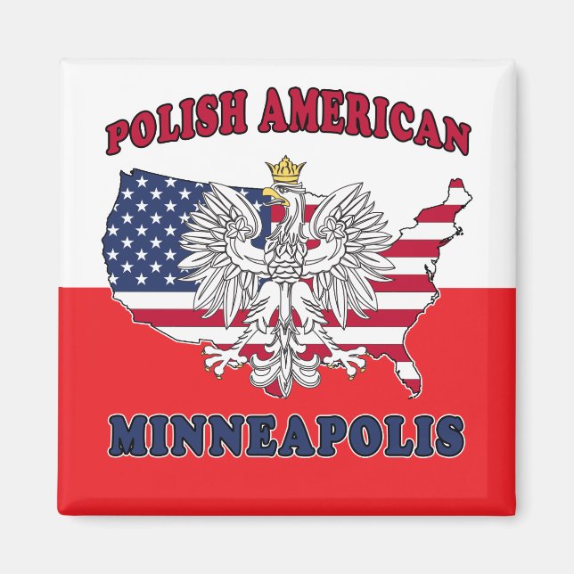 Imán Minneapolis Minnesota Polaco (Frente)