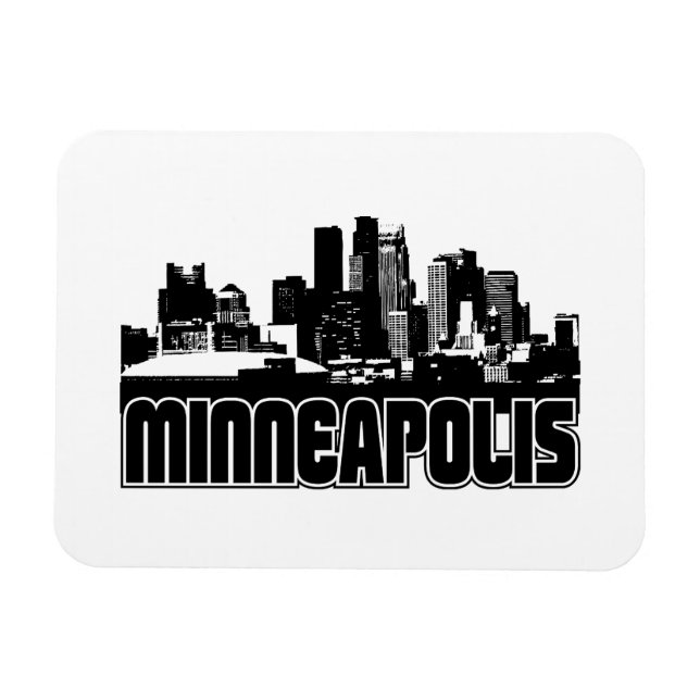 Imán Minneapolis Skyline (Horizontal)