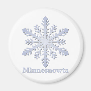Imán Minnesnowta Blue Snowflake
