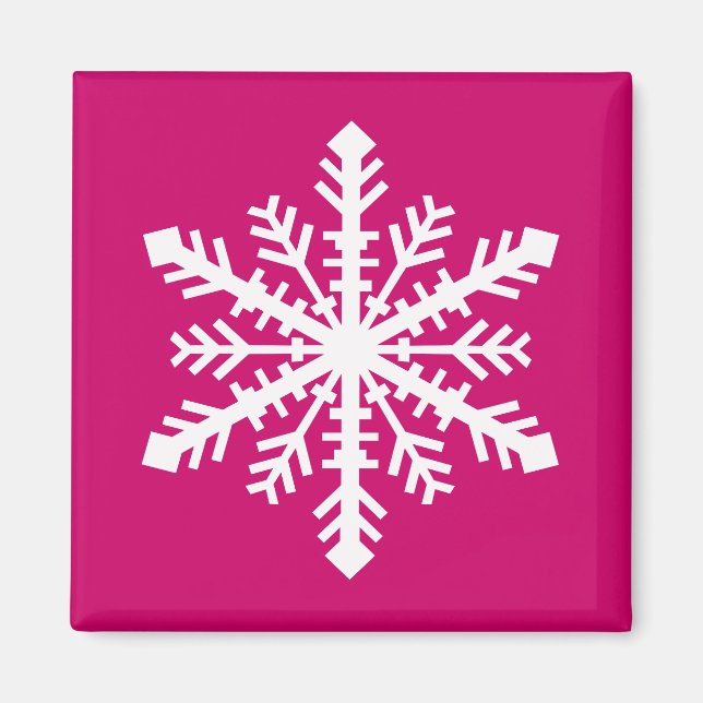 Imán Minnesnowta Snowflake (Frente)