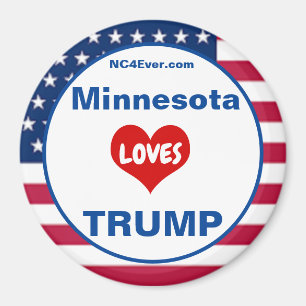 Imán Minnesota AMA TRUMP Nevera patriótica