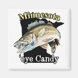 Imán Minnesota 'Eye Candy Funny Walleye Fishing