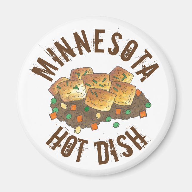 Imán Minnesota Hot Dish Tater Tot Casserole (Frente)