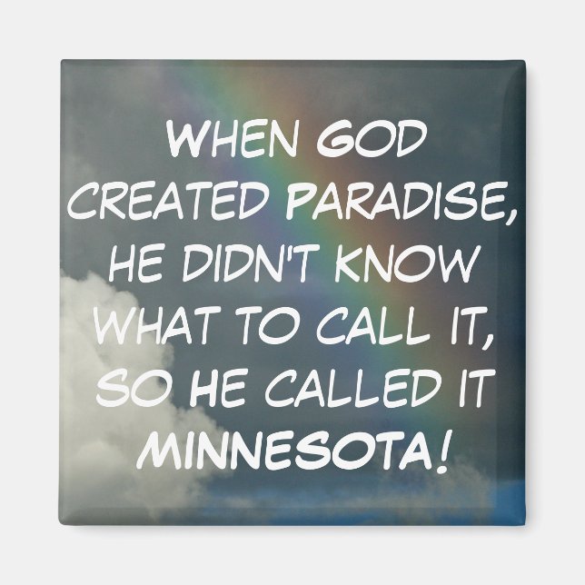 Imán Minnesota Paradise Magnet (Frente)