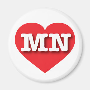 Imán Minnesota Red Heart - Amo MN