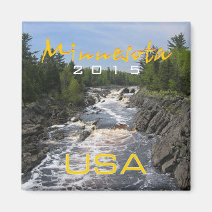 Imán Minnesota State USA Souvenir Magner Change Year