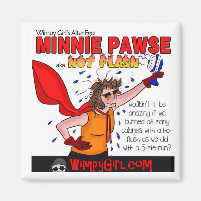 Imán Minnie Pawse - Día Mundial de la Menopausia (Frente)