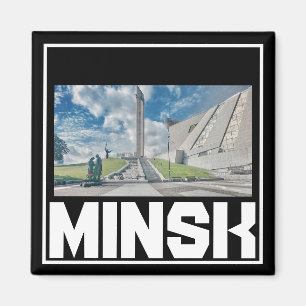Imán Minsk Architecture Cityscape Magnet de Bielorrusia