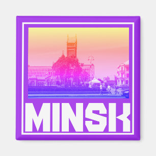 Imán Minsk Architecture Cityscape Magnet de Bielorrusia