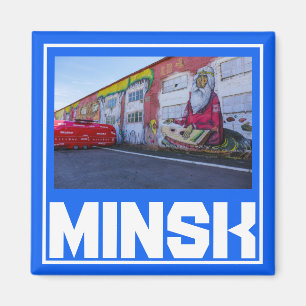 Imán Minsk Architecture Cityscape Magnet de Bielorrusia