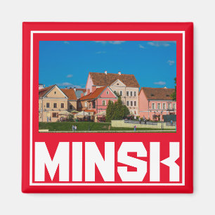 Imán Minsk Architecture Cityscape Magnet de Bielorrusia
