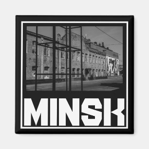 Imán Minsk Architecture Cityscape Magnet de Bielorrusia