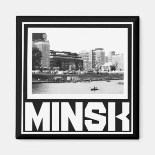 Imán Minsk Architecture Cityscape Magnet de Bielorrusia