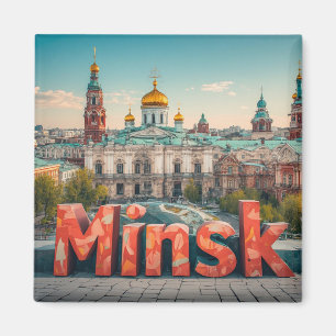 Imán Minsk Bielorrusia Viaje Regalo Para Visitantes 🗺️