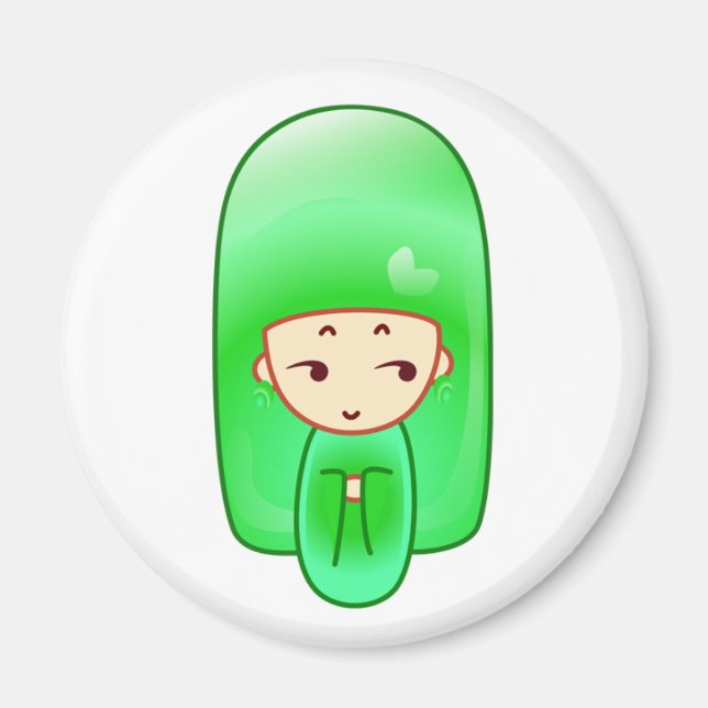 Imán Mint kokeshi (Frente)