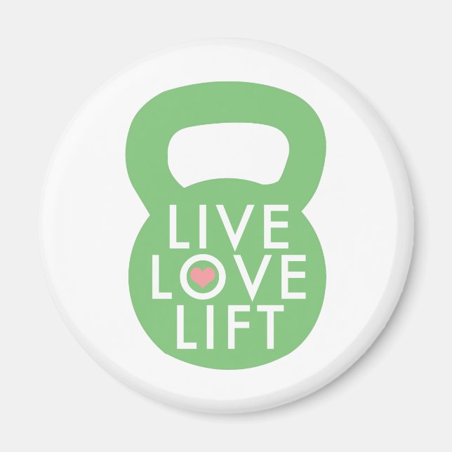 Imán Mint "Live Love Lift (Frente)